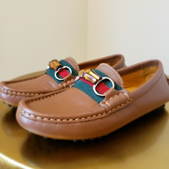cognac gucci loafers